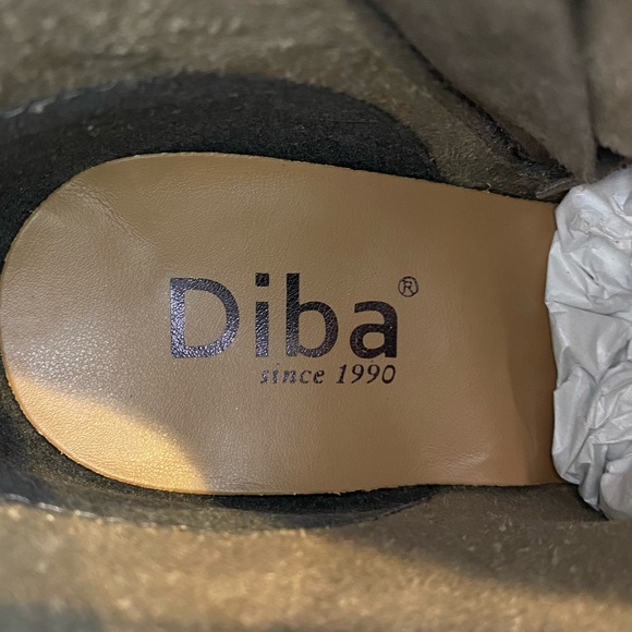 Diba Womens Shoes Bailey Boots Sz 8.5 Taupe Gray Suede Leather Ankle Wedge New - Picture 9 of 12